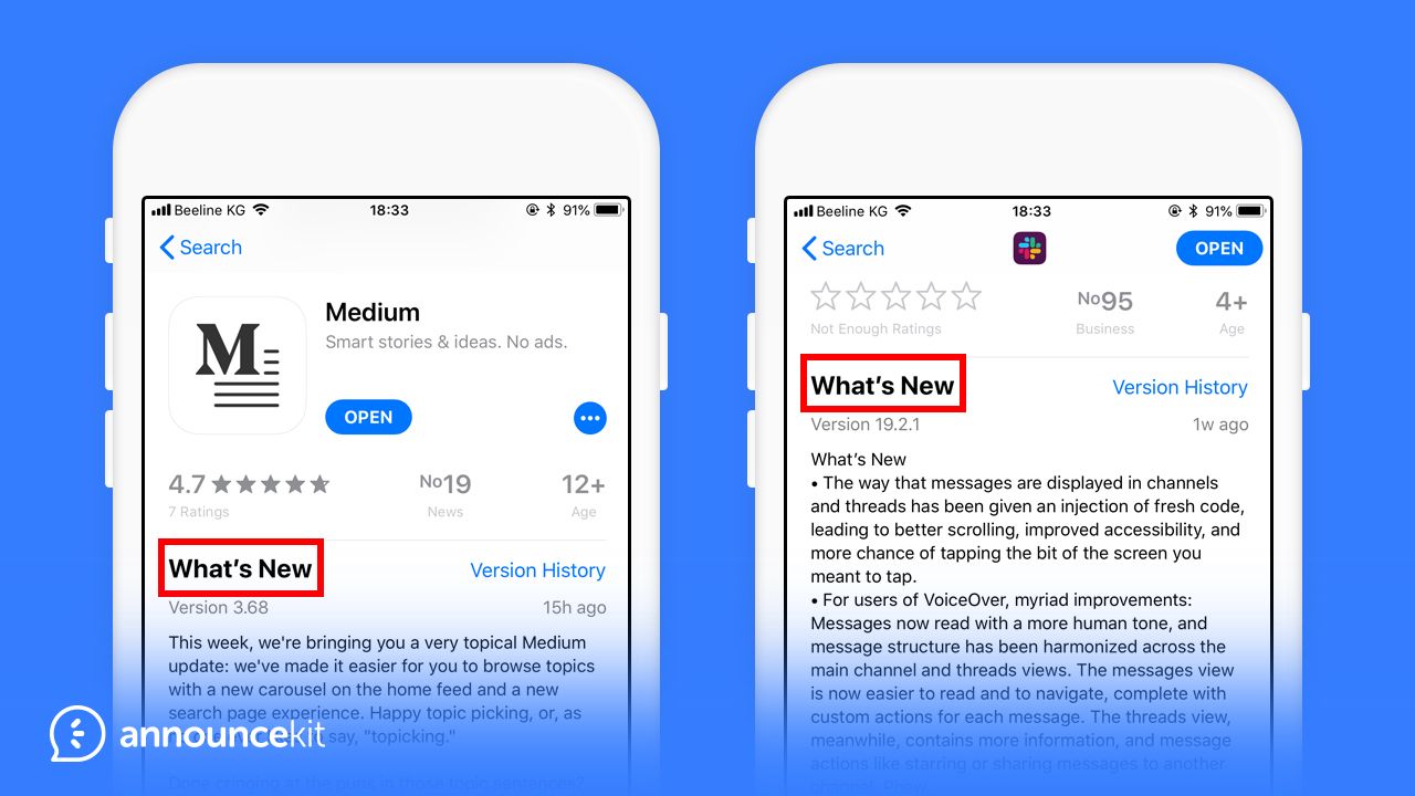 Mediums App Release Notes