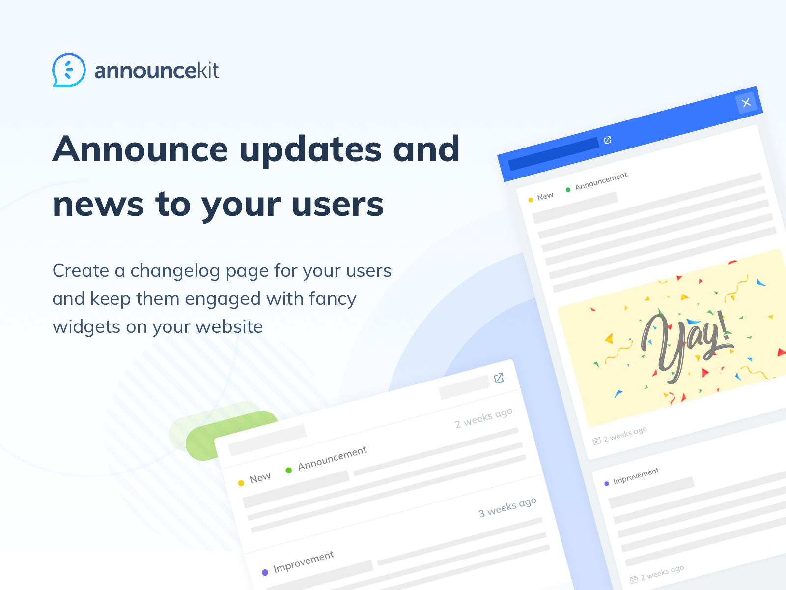 Announceproduct updates