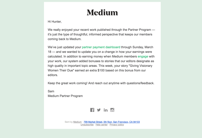 medium product update announcement