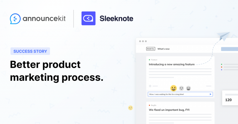 AnnounceKit Has Become a Big Part of Sleeknote’s Product Marketing Process