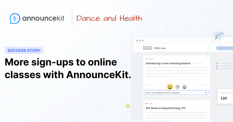 AnnounceKit Help Dance and Health to Make Faster Online Class Updates