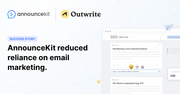 How Outwrite Successfully Promoted a Product Launch with AnnounceKit