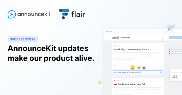 How AnnounceKit Helps Flair to Stay Engaged with Their Customers