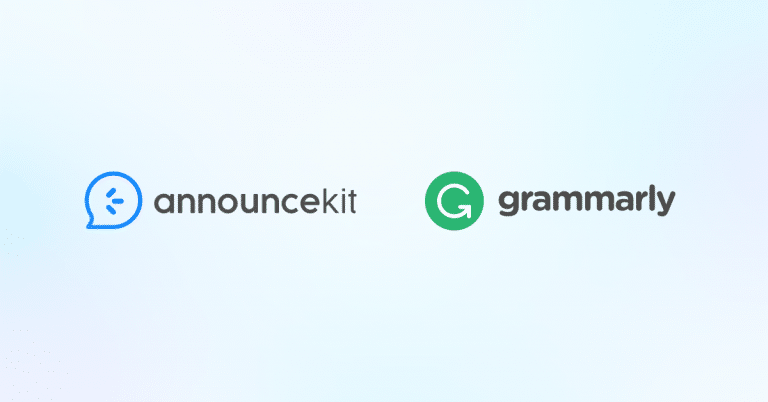 AnnounceKit Integrates Grammarly Free of Charge
