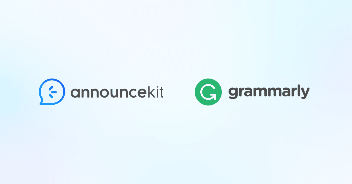 Grammarly Integration into AnnounceKit