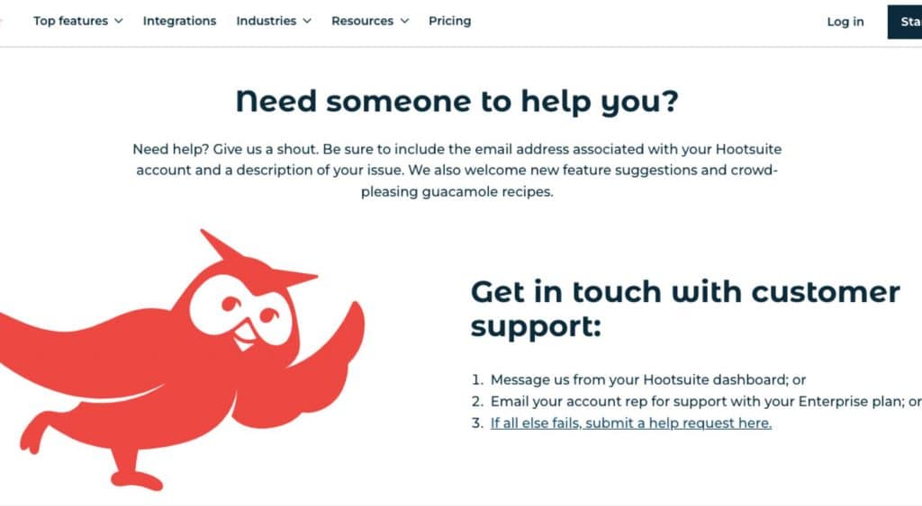feature request examples hootsuite